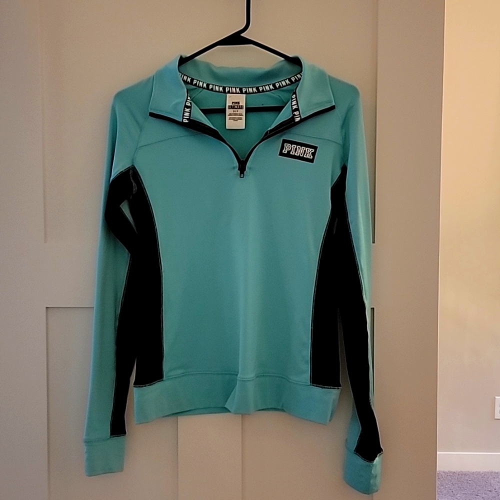 Pink Victoria's Secret Quarter Zip 💖